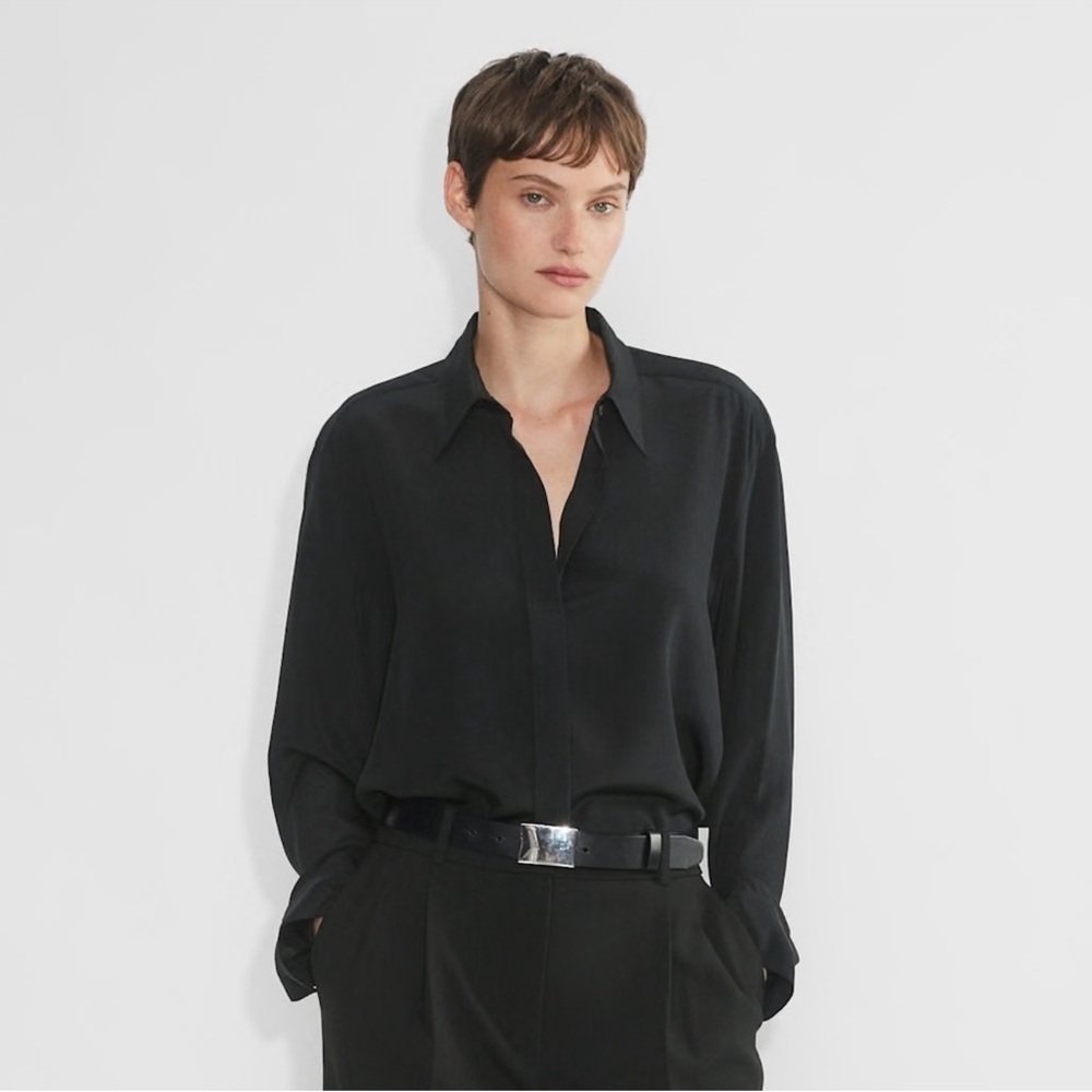 Babaton Casting Silk Shirt